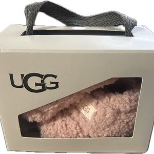 UGG Pink Fleece Bixbee Slippers